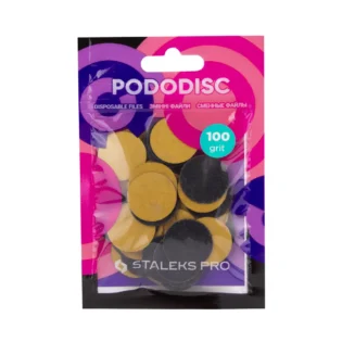 Disposable files on a soft base for pedicure disc Pododisc Staleks Pro M, 100 grit (50 pcs) PDF-20-100