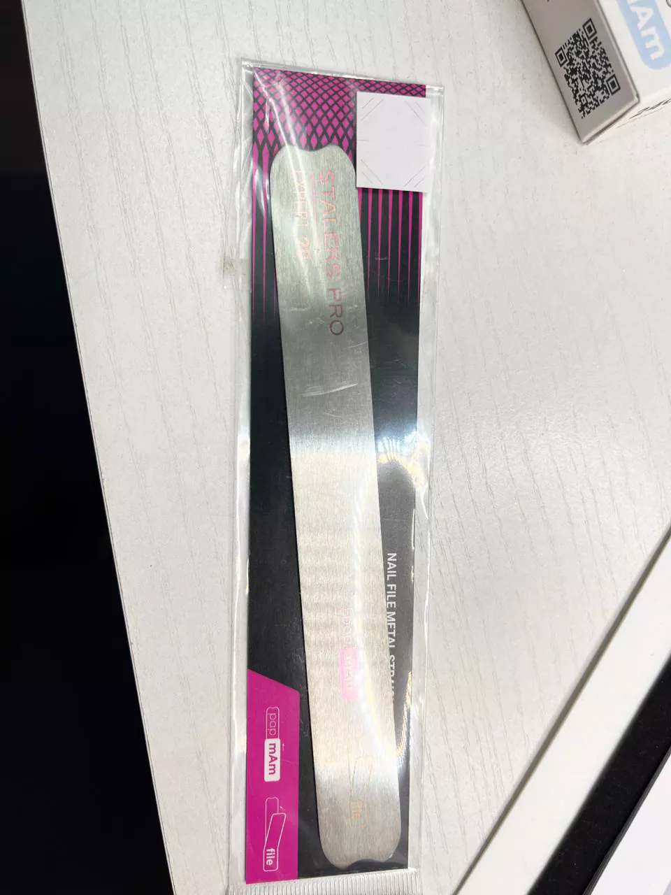 Metal base for straight nail file Staleks Pro Expert 20 - Image 2