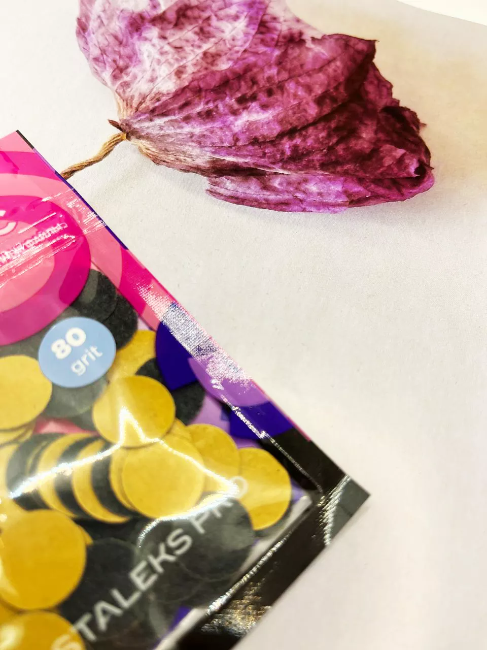 Disposable files on a soft base for pedicure disc Pododisc Staleks Pro S, 80 grit (50 pcs) PDF-15-80 - Image 2