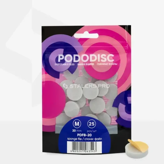 Limas-esponjas desechables para disco de pedicura Pododisc Staleks Pro M (25 uds) - Image 2