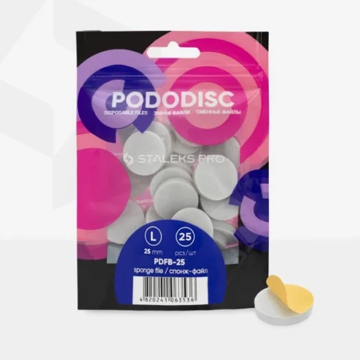 Disposable files-sponges for pedicure disc Pododisc Staleks Pro L (25 pcs) - Image 2